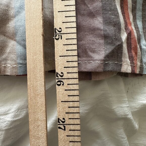 Knox Rose Soft Pastel Striped Long Sleeve Boho Tunic Dress L - Picture 6 of 8